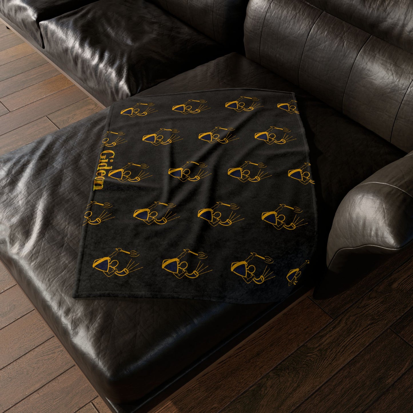 Gideon Gold Ram Torch Soft Polyester Blanket