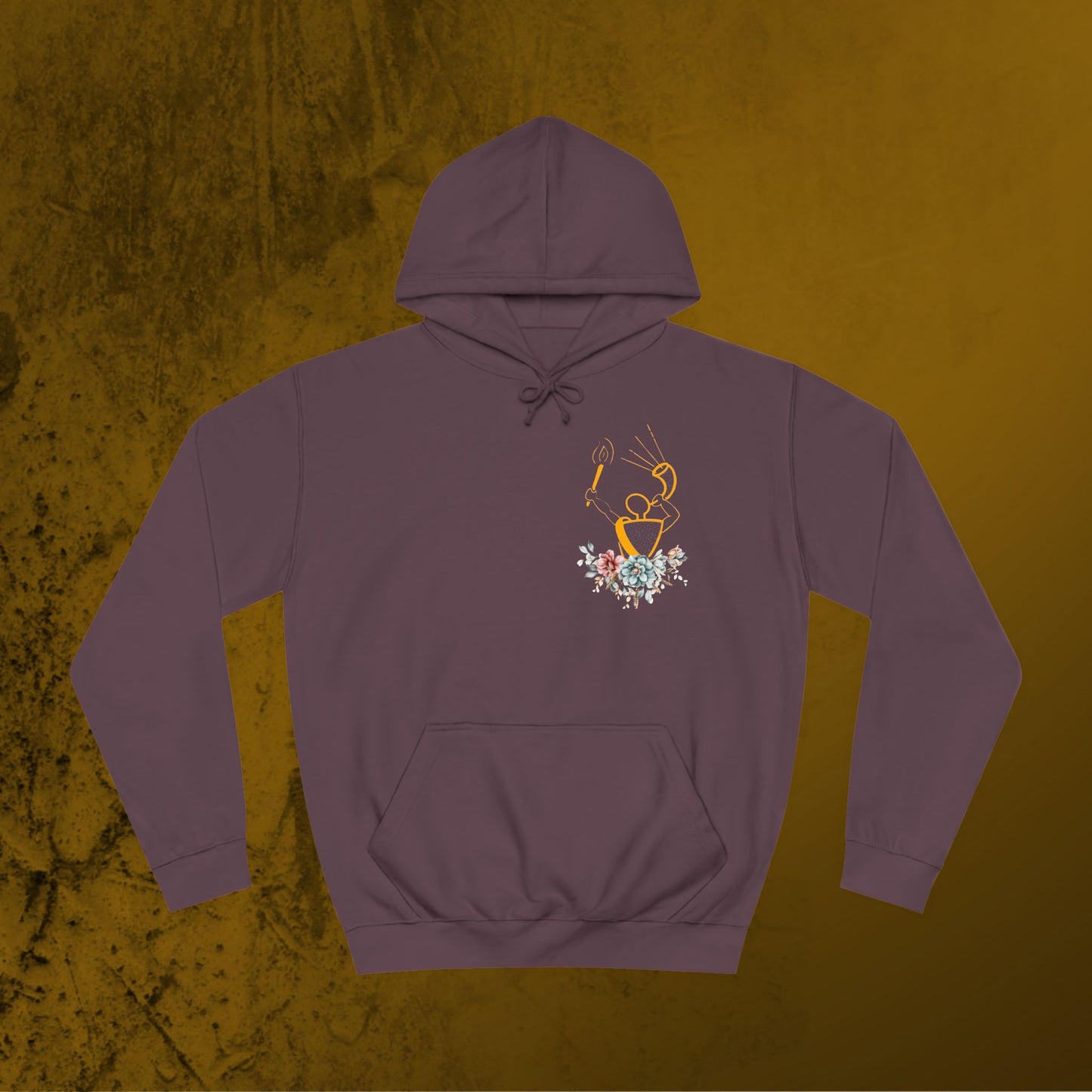 Gideon art ram horn & torch Unisex College Hoodie