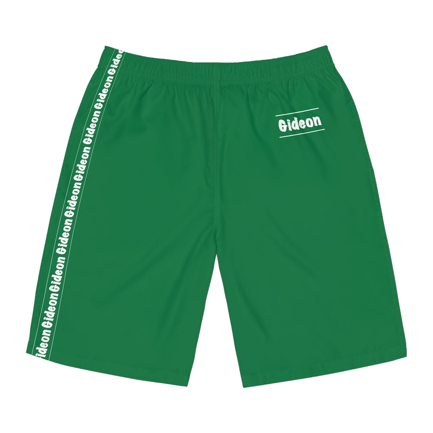 Gideon White on Green Men's Board Shorts (AOP)