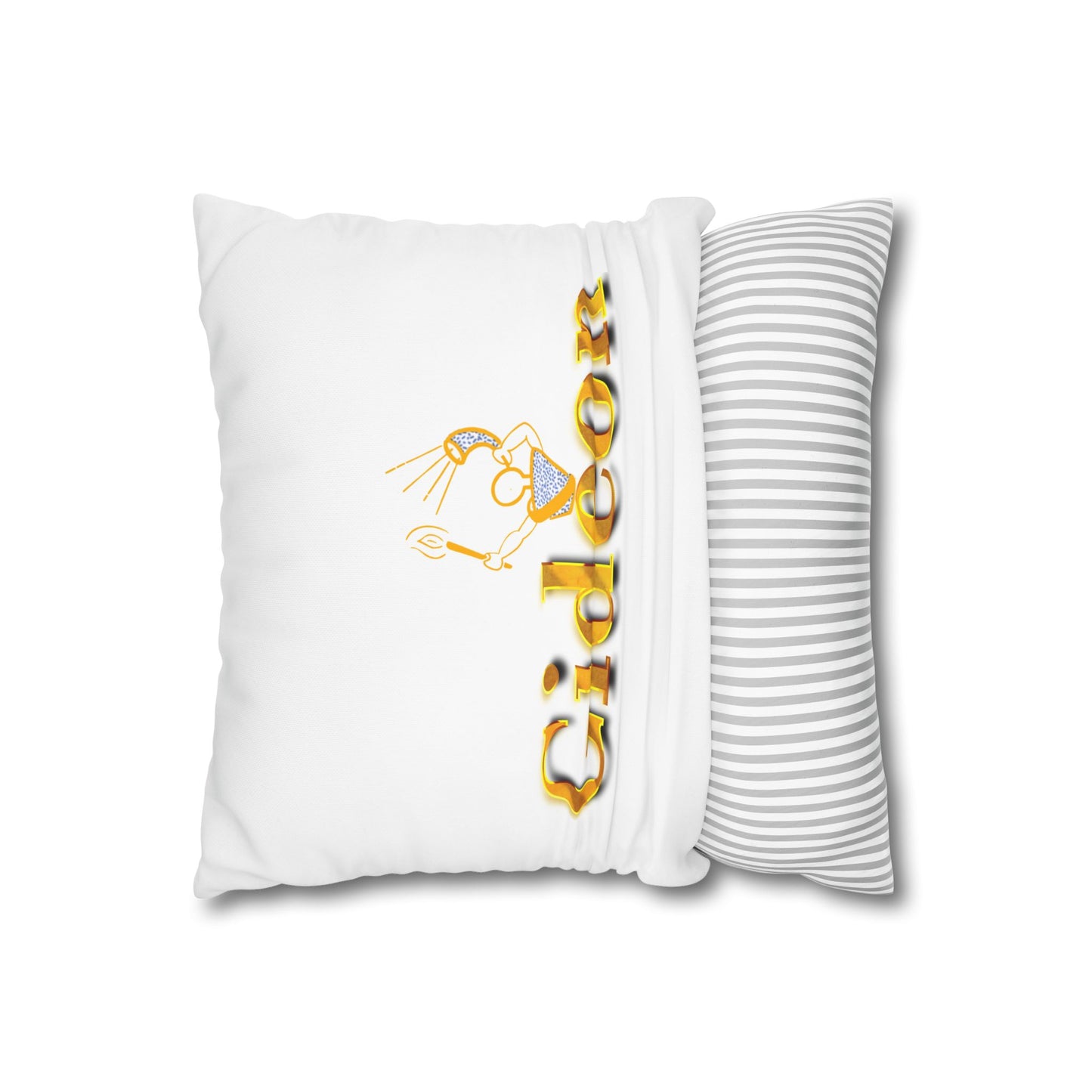 Gideon text with Ram and Torch Square Poly Canvas Pillowcase