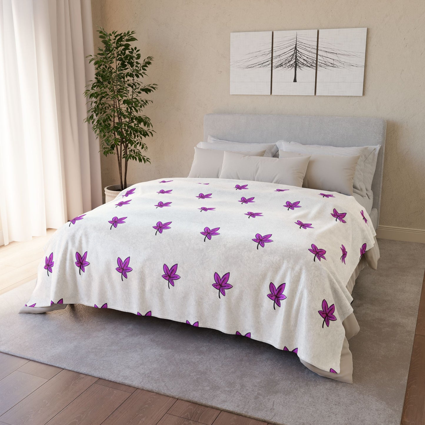 Dark Pink Soft Polyester Blanket
