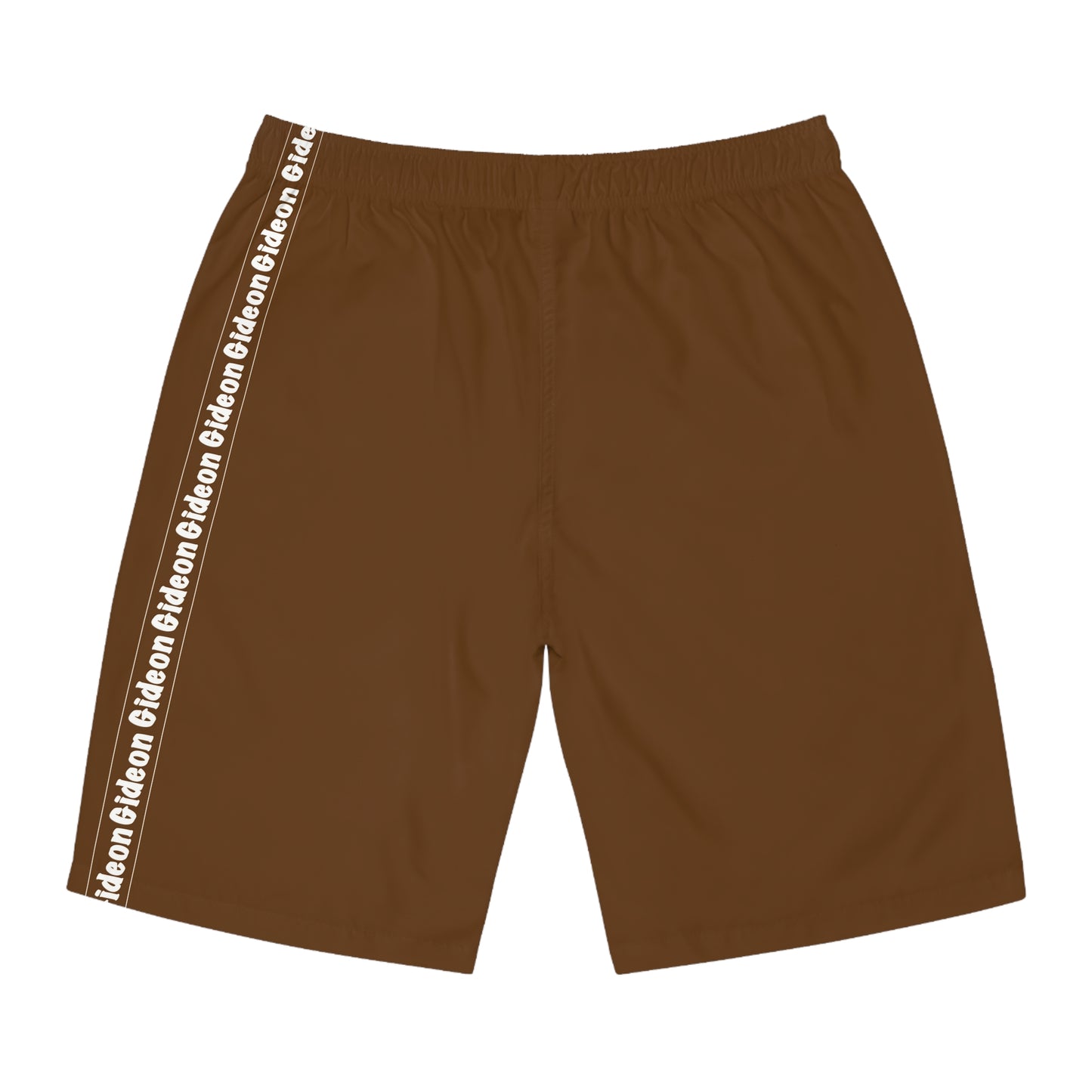 Gideon White on Brown Men's Board Shorts (AOP)