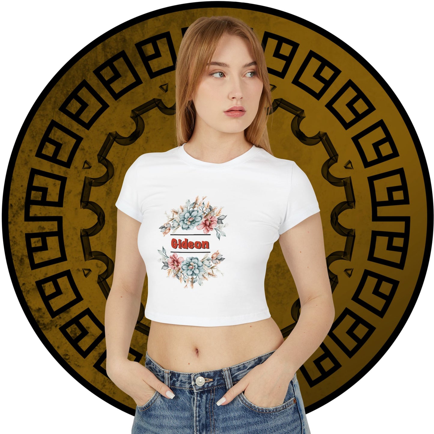 Flowers red Gideon Women's Baby Tee