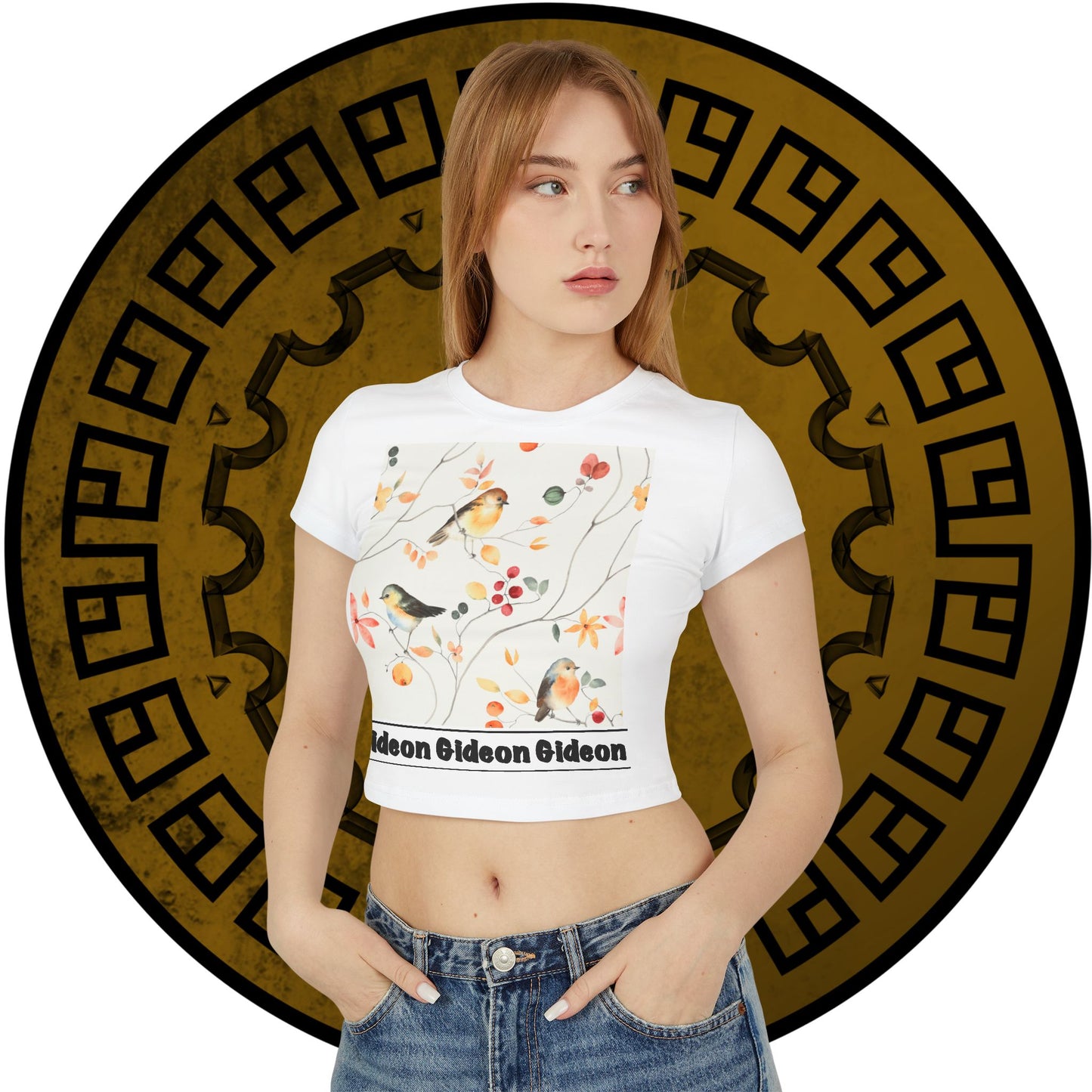 Bird Floral Women's Baby Tee