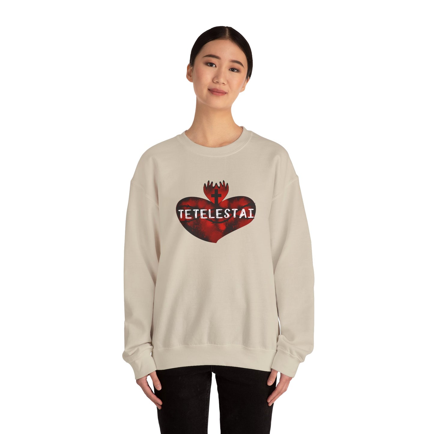 Tetelestai Unisex Heavy Blend Crewneck Sweatshirt