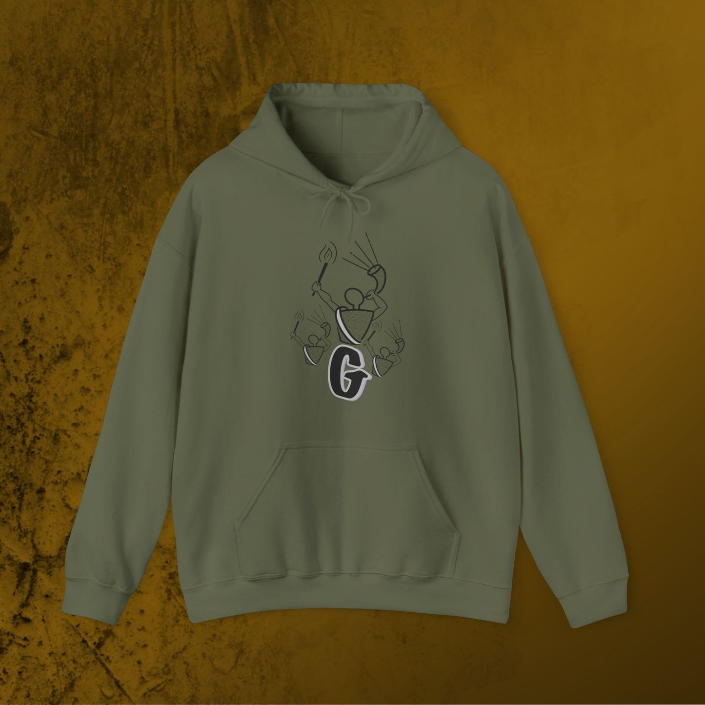 Gideon Monochrome Hoodie – Bold and Minimal Faith-Inspired Apparel