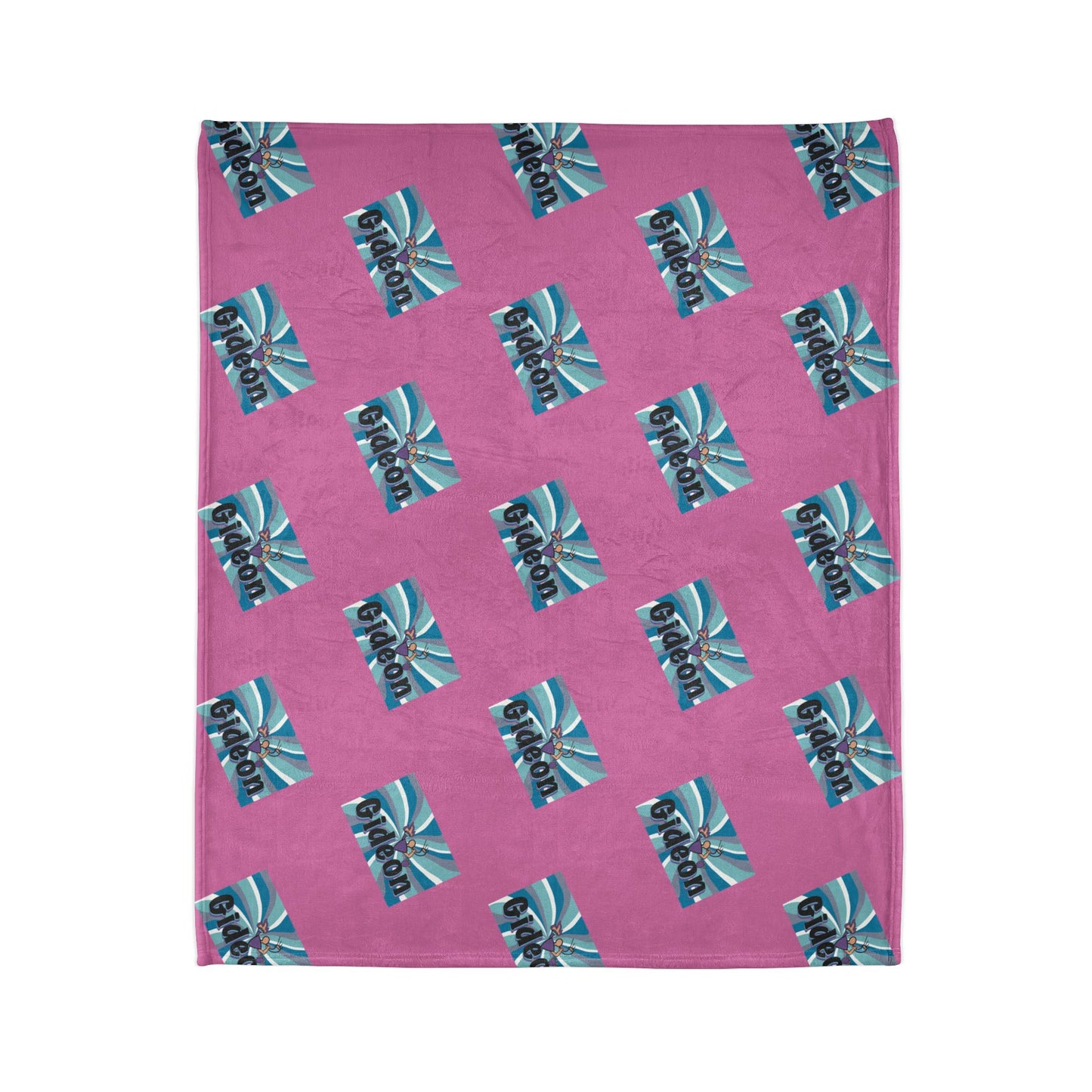 Gideon Pink and Blue Soft Polyester Blanket