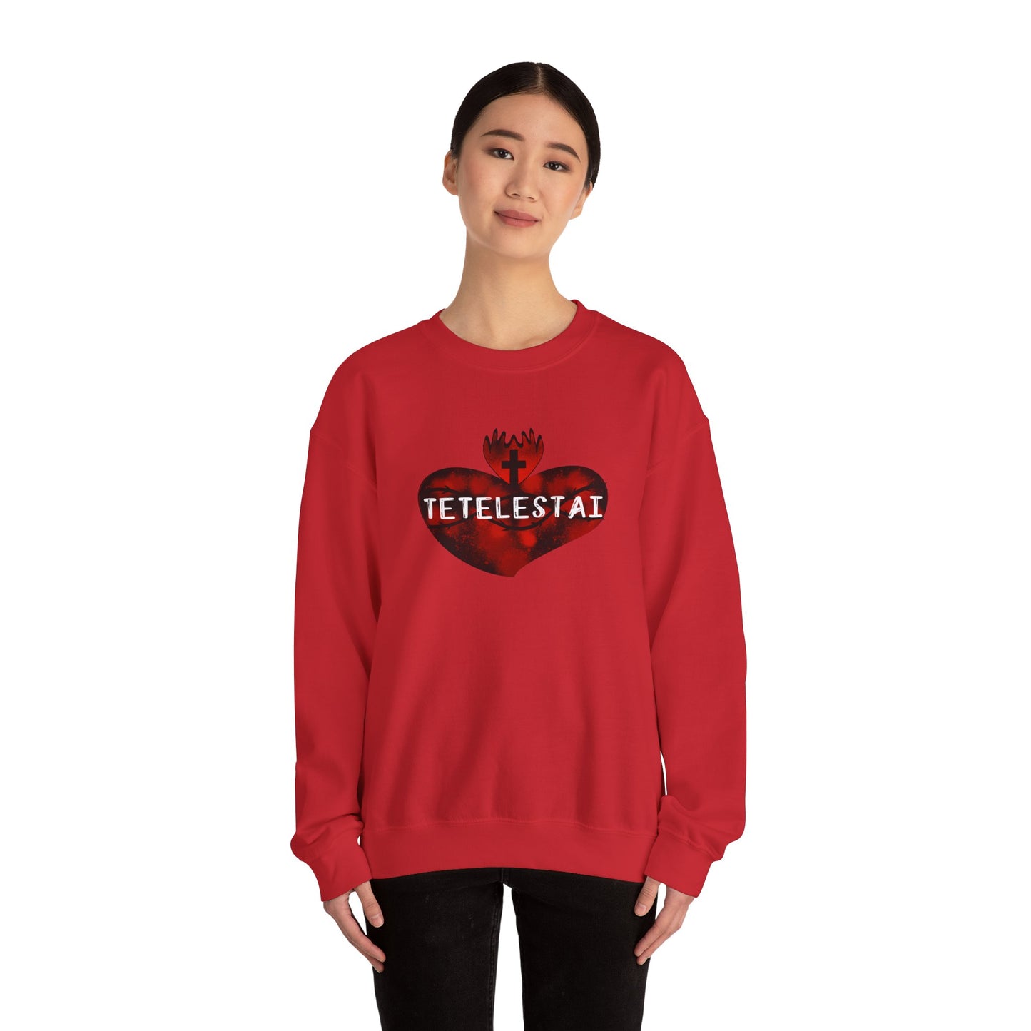 Tetelestai Unisex Heavy Blend Crewneck Sweatshirt