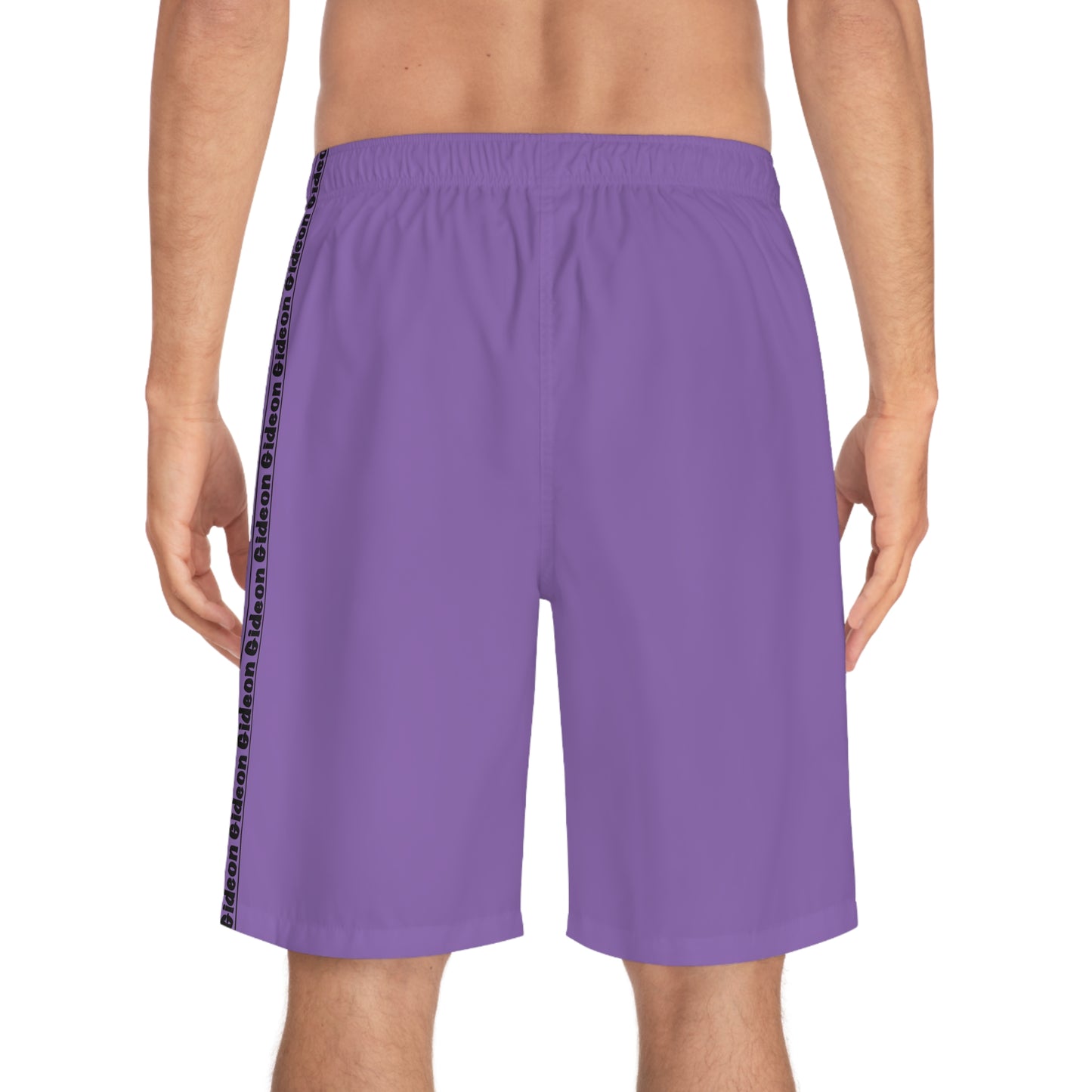 Gideon Black on Purple Men's Board Shorts (AOP)