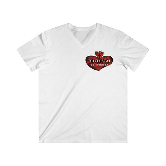 Tetelestai Men's Fitted V-Neck Short Sleeve Tee