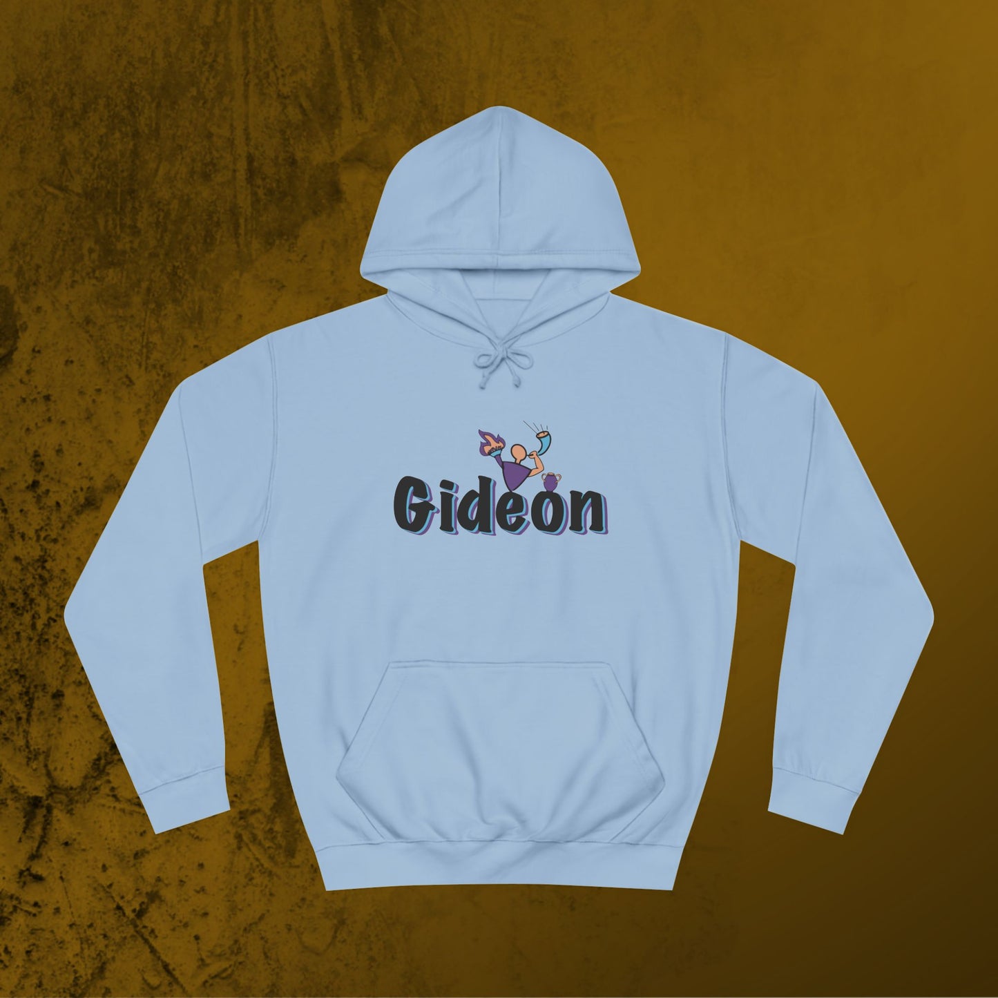 Gideon Ram horn n Torch artwork Unisex College Hoodie