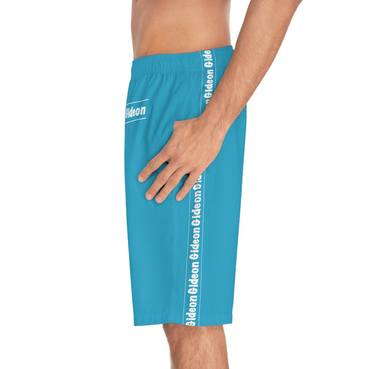 Gideon White on Blue Men's Board Shorts (AOP)