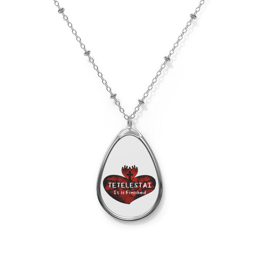 Tetelestai Oval Necklace
