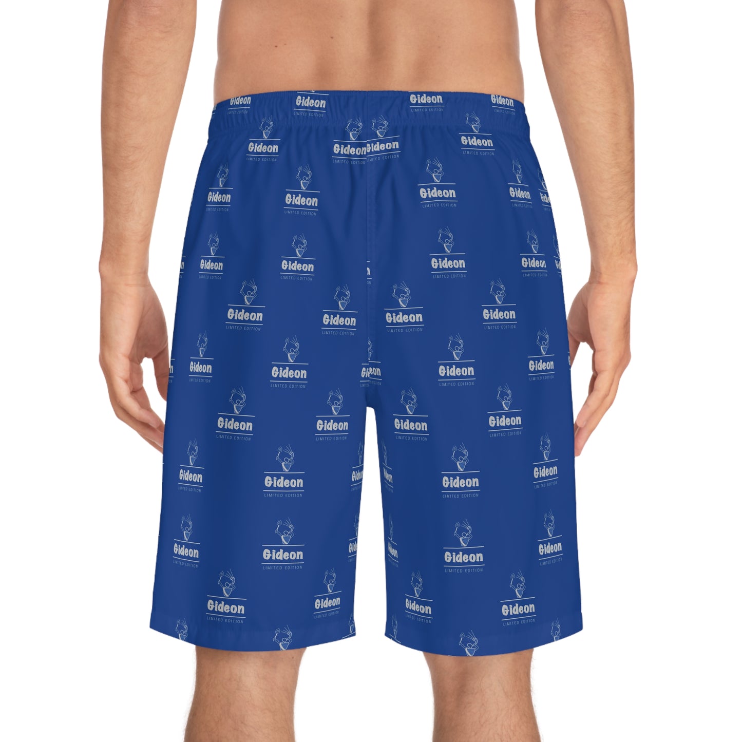 Gideon grey limited edition on Dark Blue Men's Board Shorts (AOP)