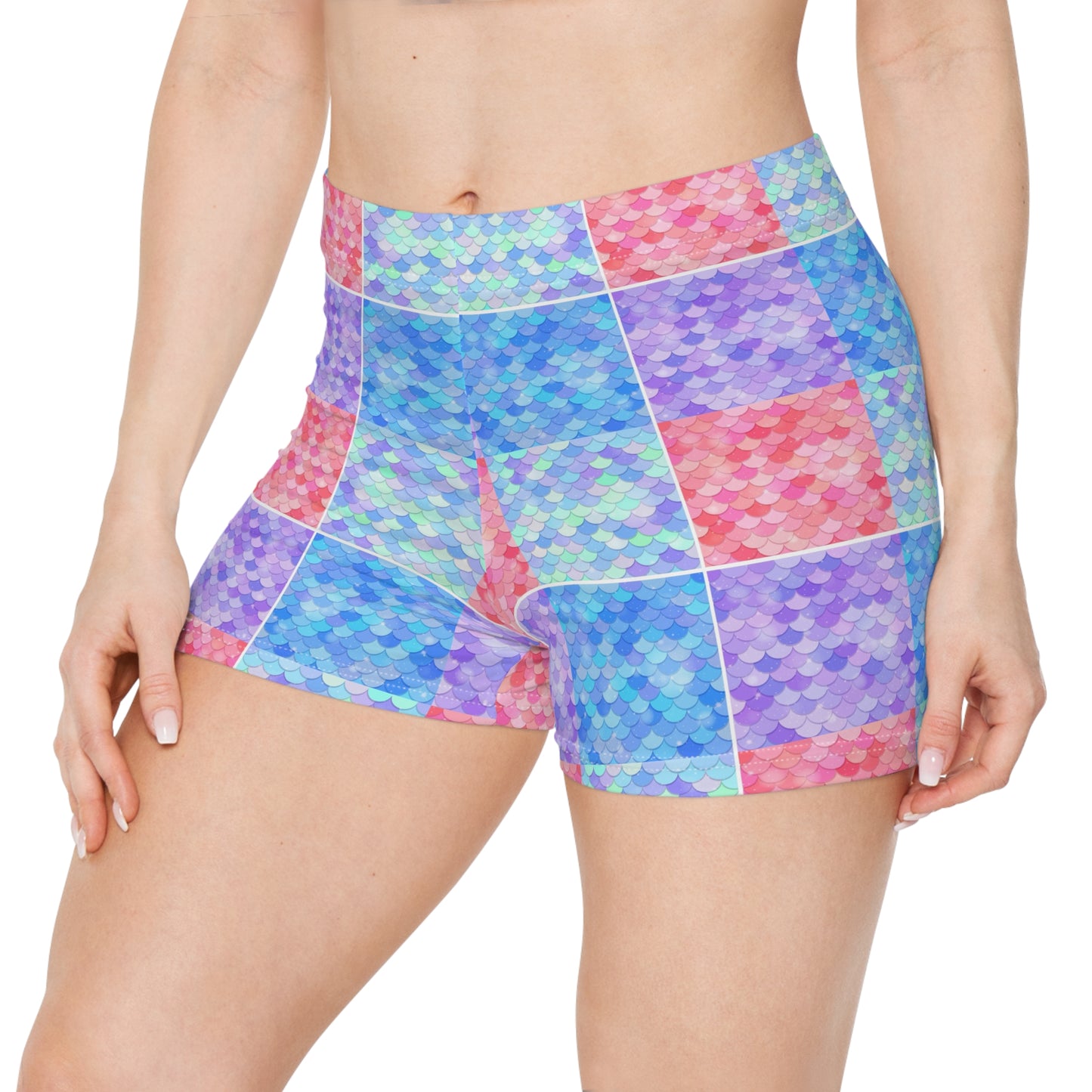 Fish scale Women's Shorts (AOP)