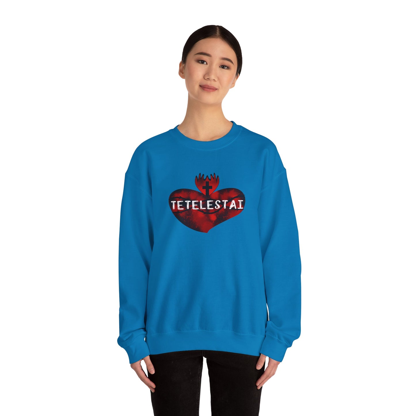 Tetelestai Unisex Heavy Blend Crewneck Sweatshirt