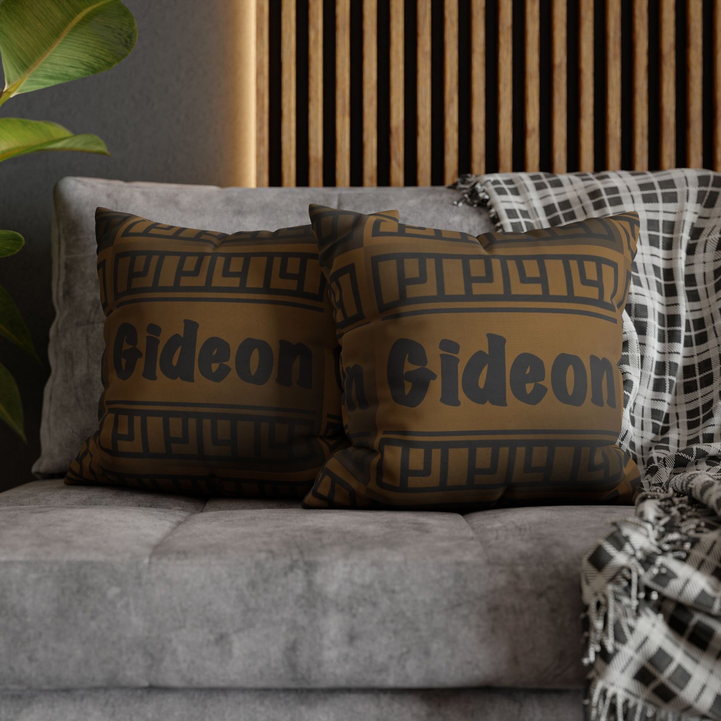Gideon Square Poly Canvas Pillowcase