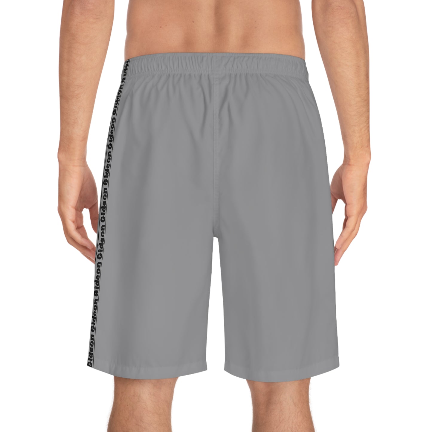 Gideon Black on Grey Men's Board Shorts (AOP)