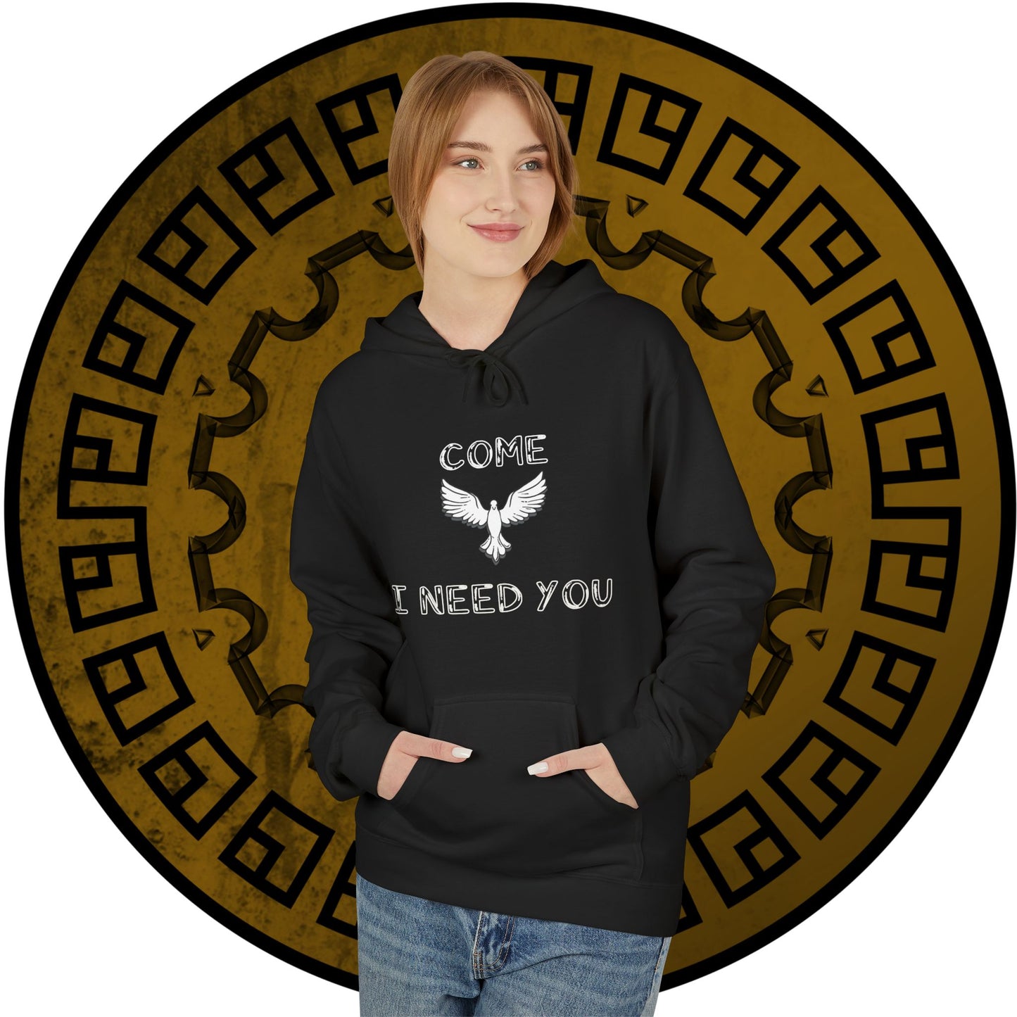 Hoodie - 'Come Holy Spirit, I need you' Bible Quote Sweatshirt