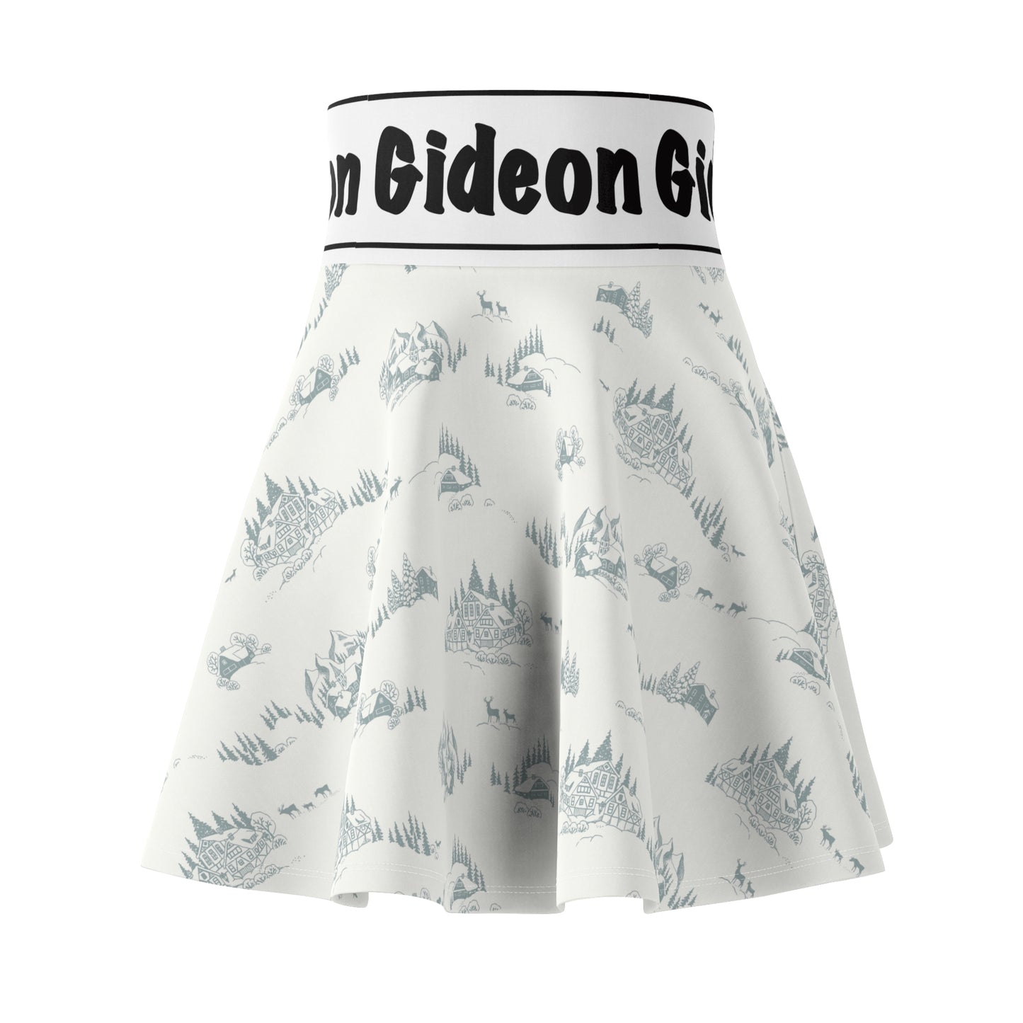 Cozy House Women's Skater Skirt (AOP)