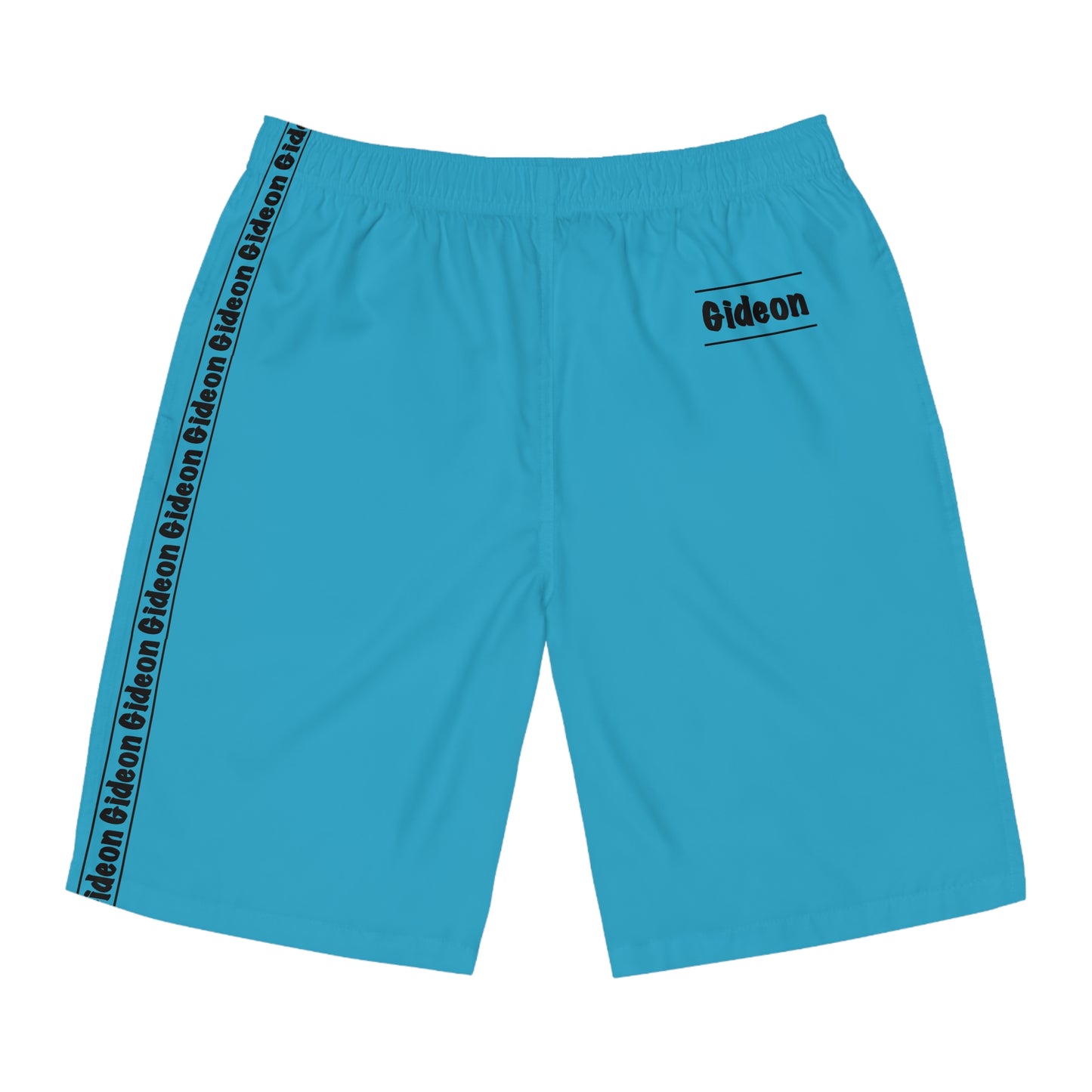 Gideon black on blue  Men's Board Shorts (AOP)