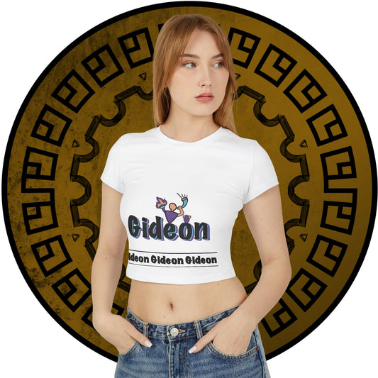 Vibrant Gideon Art Women's Baby Tee