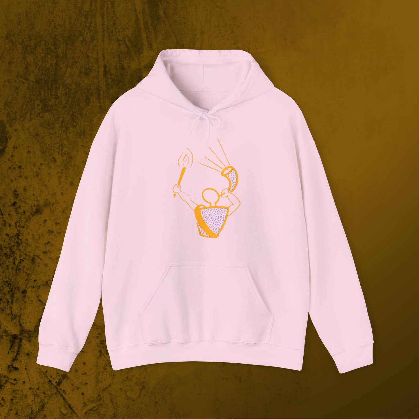 Gideon blowing the Trumpet/Horn Unisex Hoodie