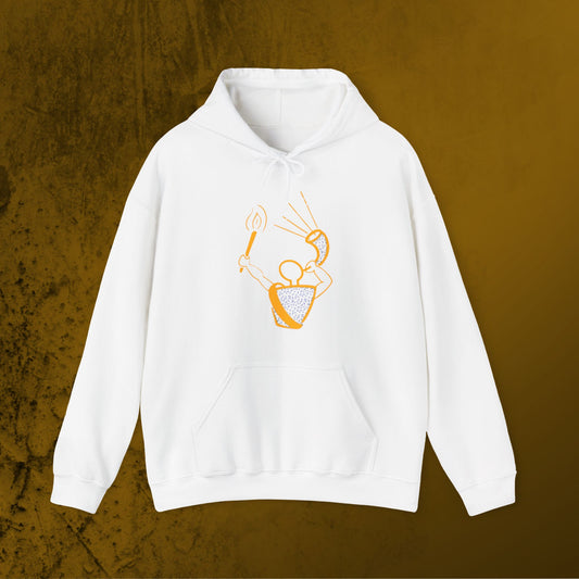 Gideon blowing the Trumpet/Horn Unisex Hoodie