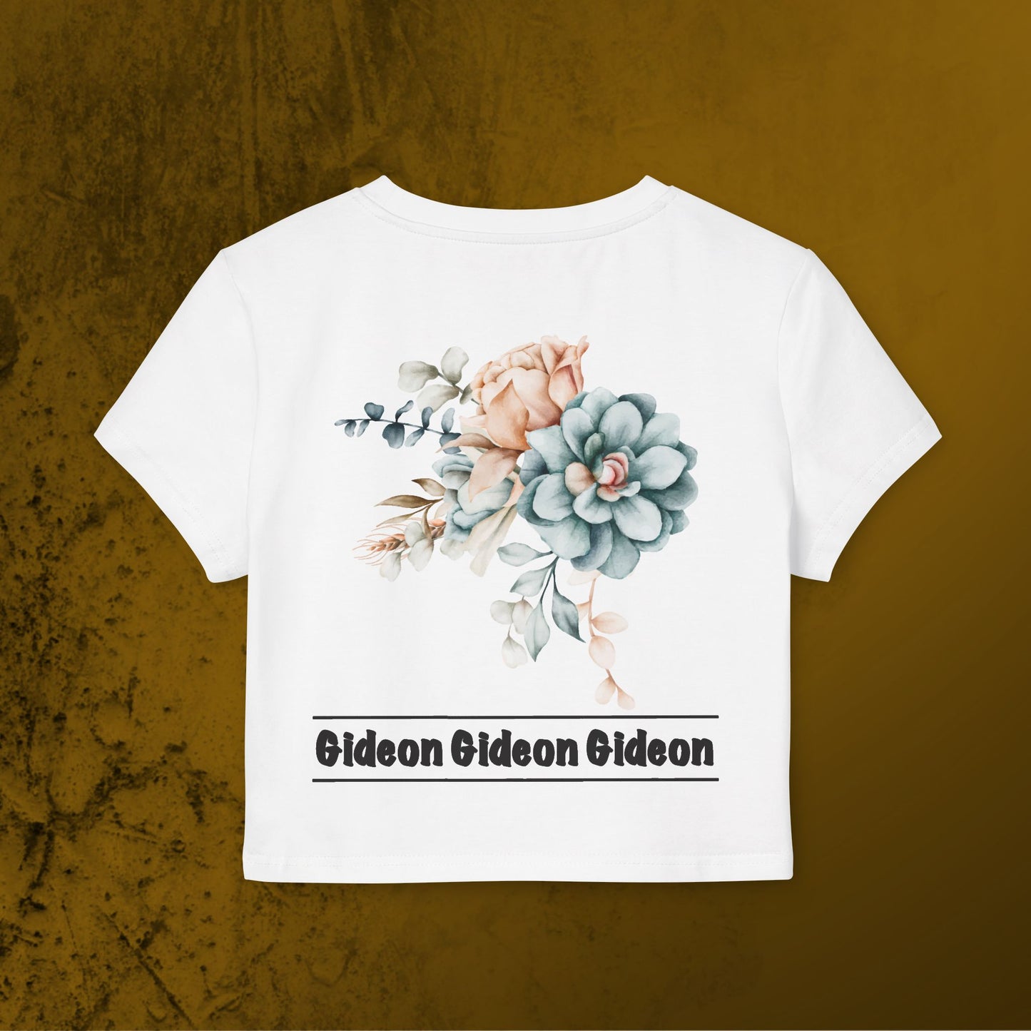 Double sided print Flowers Gideon Women's Baby Tee