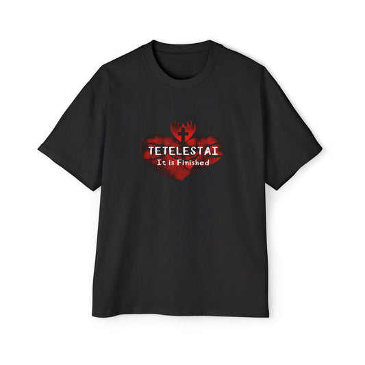 Tetelestai Men's Heavy Oversized Tee