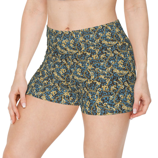 Gold Chain Women's Shorts (AOP)