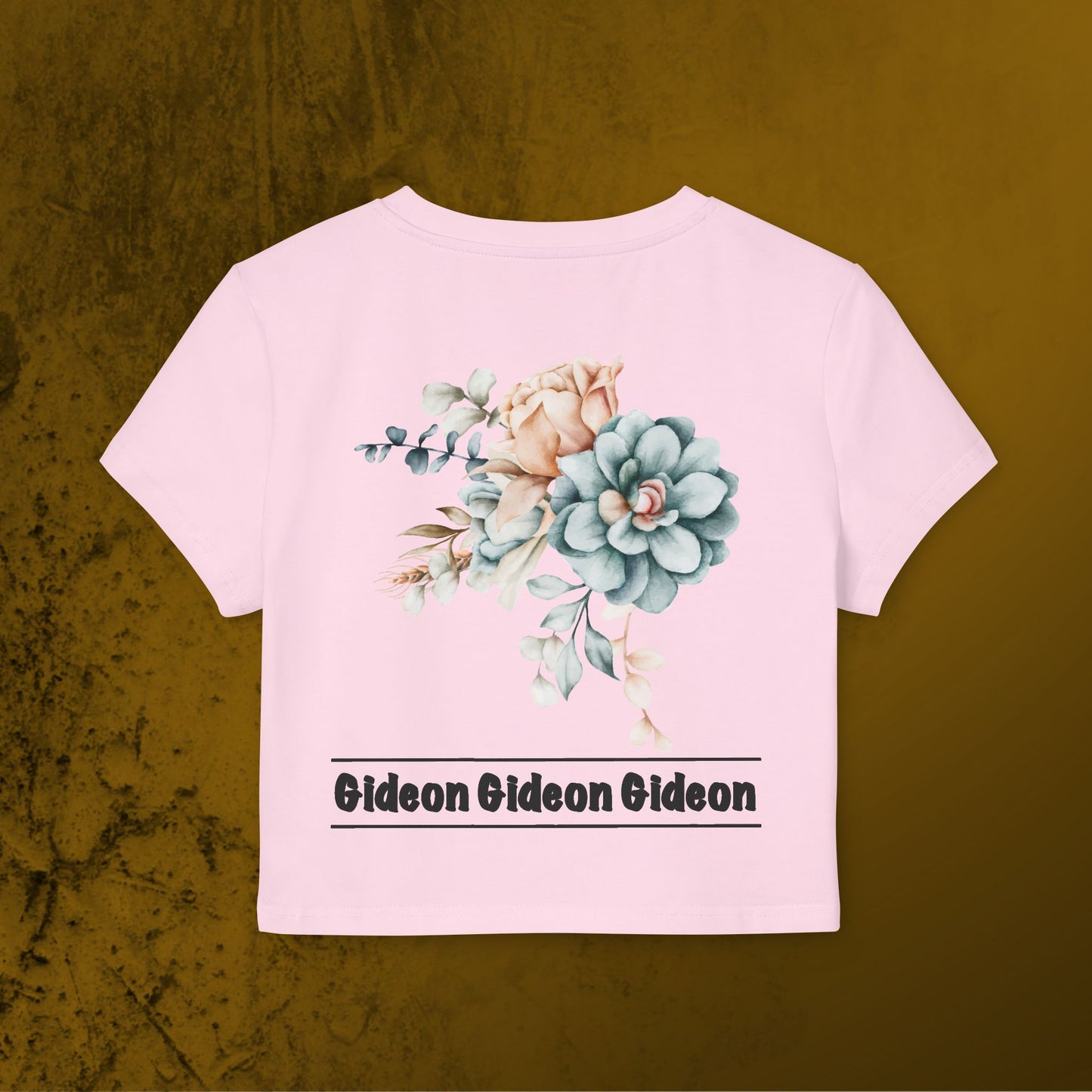 Double sided print Flowers Gideon Women's Baby Tee