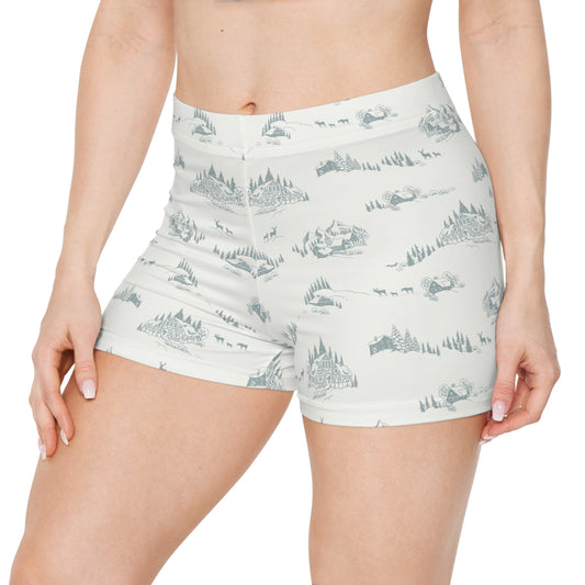 Christmas seamless pattern Women's Shorts (AOP)