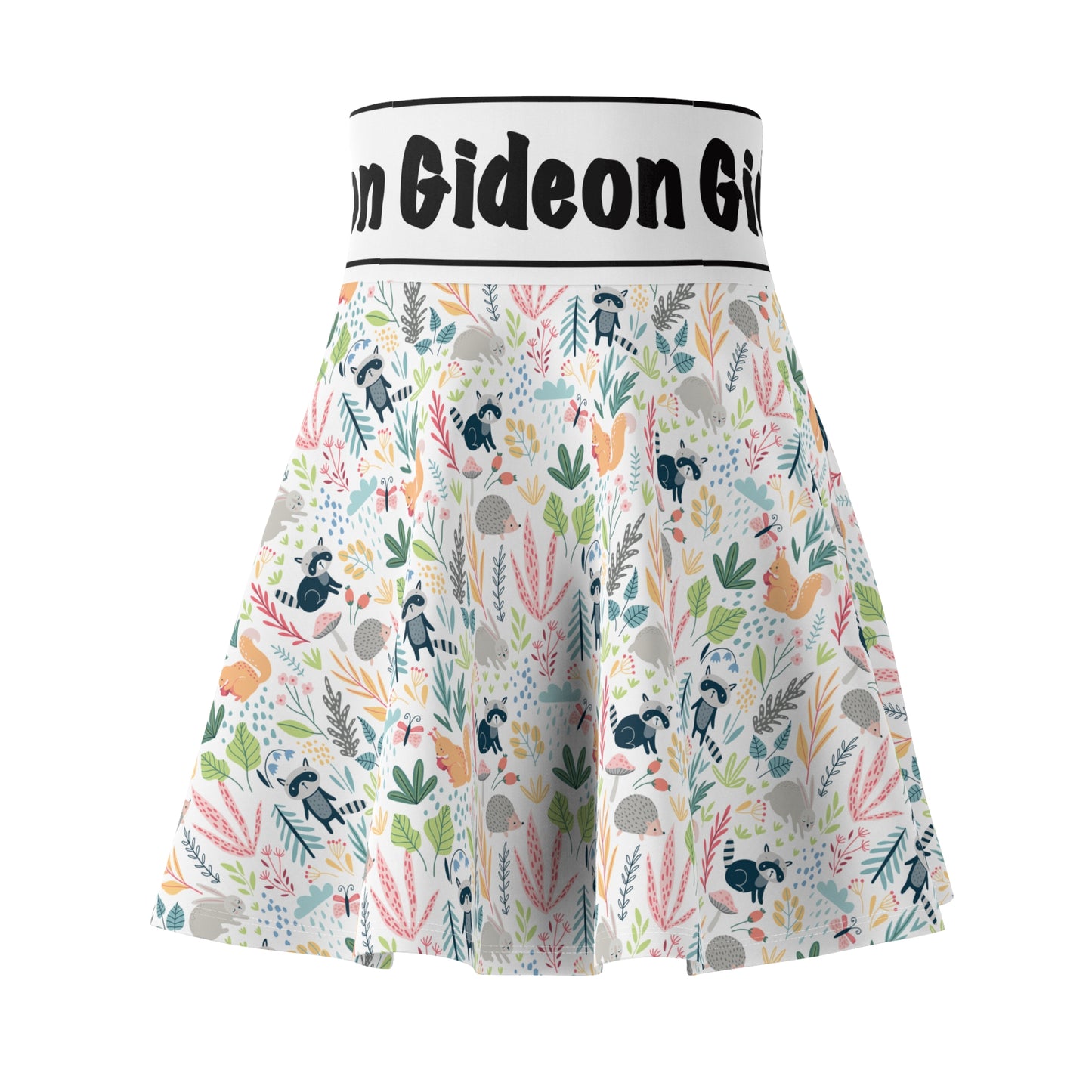 Racoon Women's Skater Skirt (AOP)