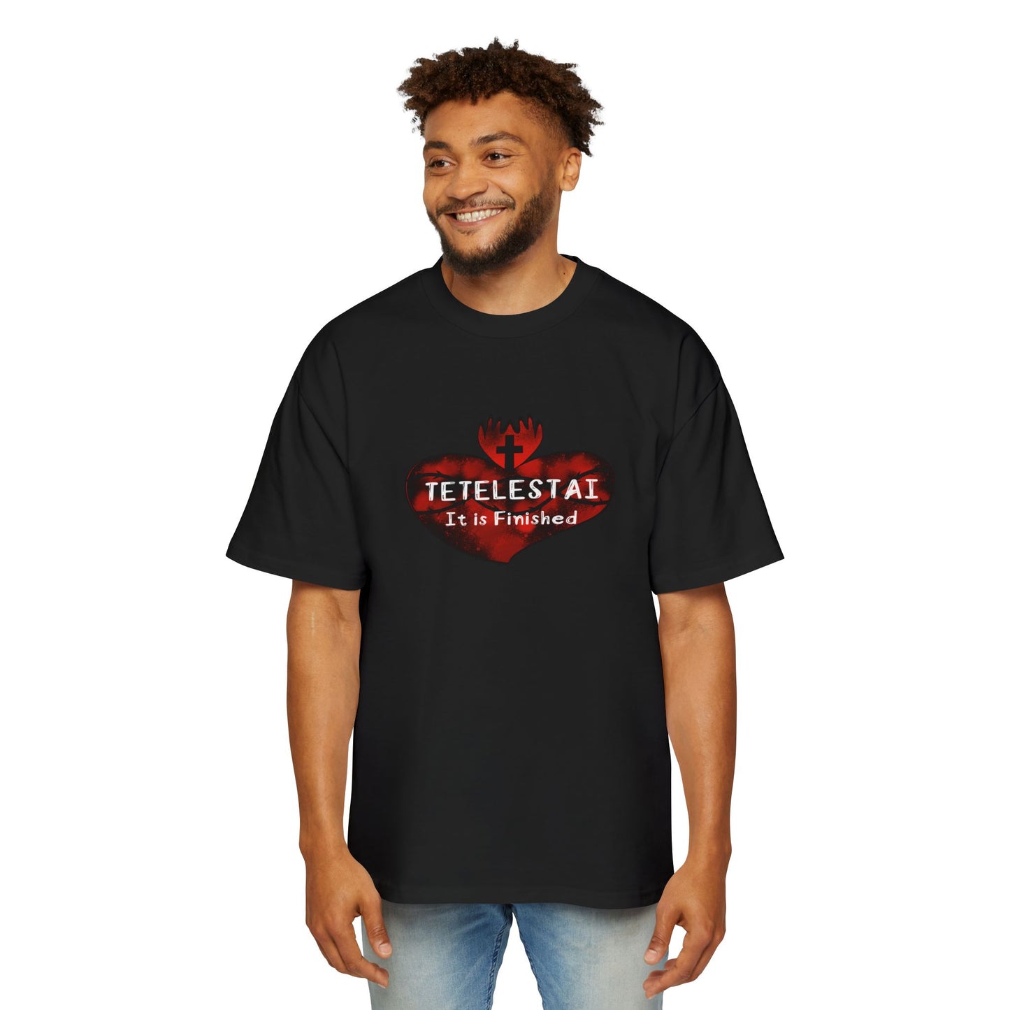 Tetelestai Men's Heavy Oversized Tee