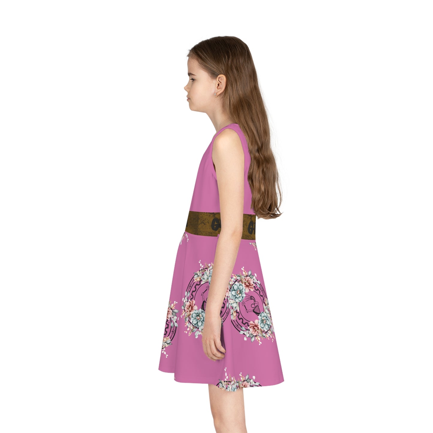 Girls' Sleeveless Sundress (AOP)