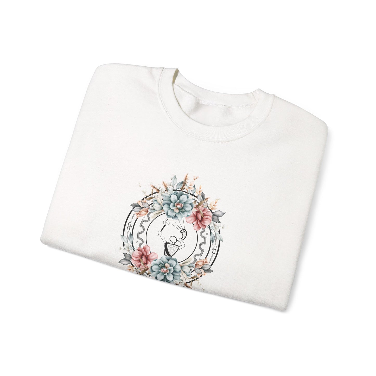 Gideon Floral Garland Unisex Heavy Blend Crewneck Sweatshirt