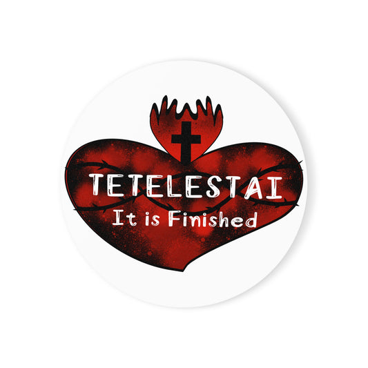 Tetelestai Cork Back Coaster