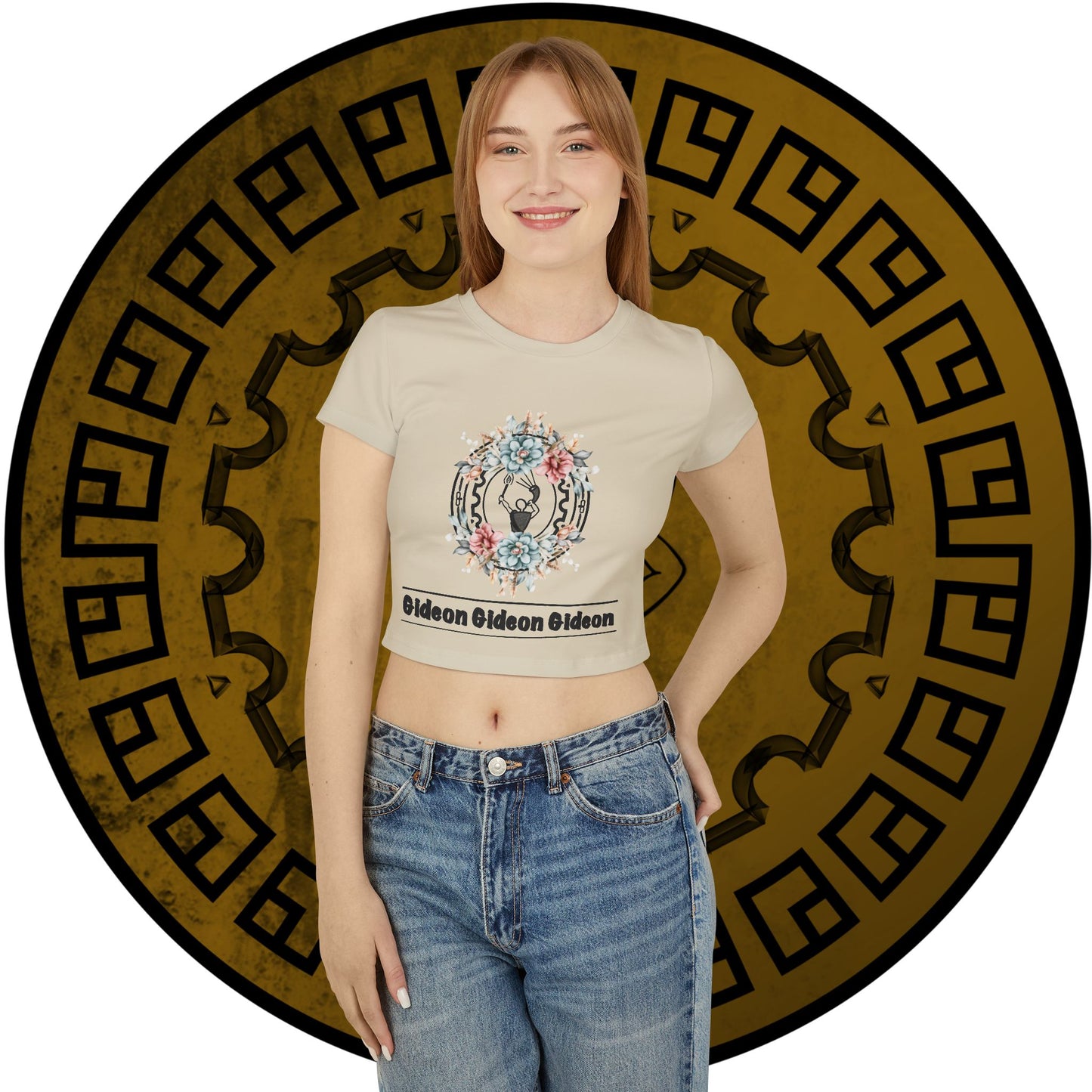 Round Flowers Gideon Women's Baby Tee