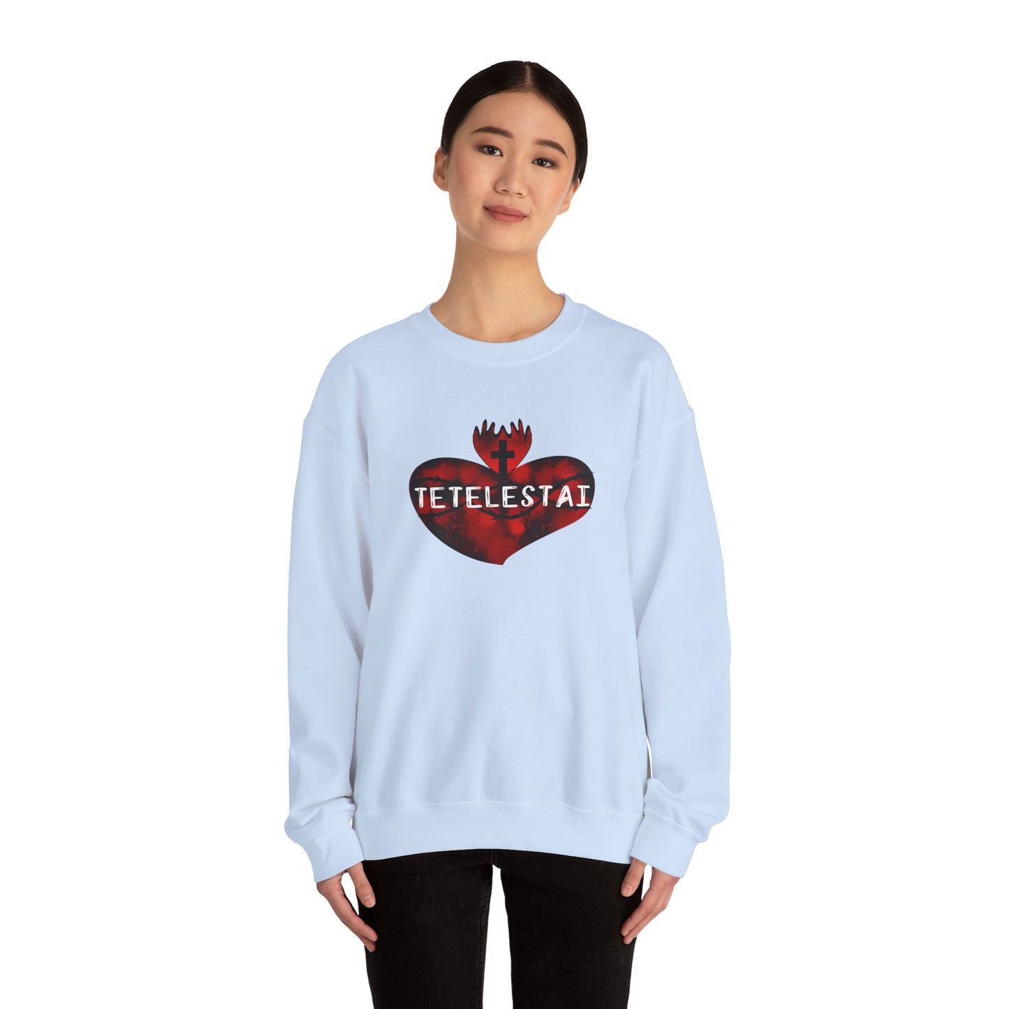 Tetelestai Unisex Heavy Blend Crewneck Sweatshirt