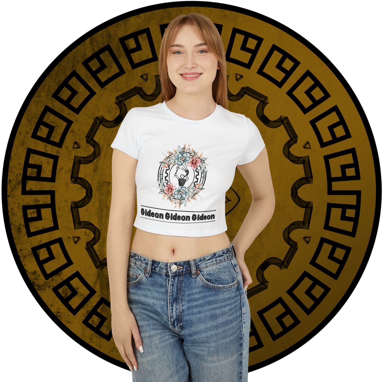 Round Flowers Gideon Women's Baby Tee