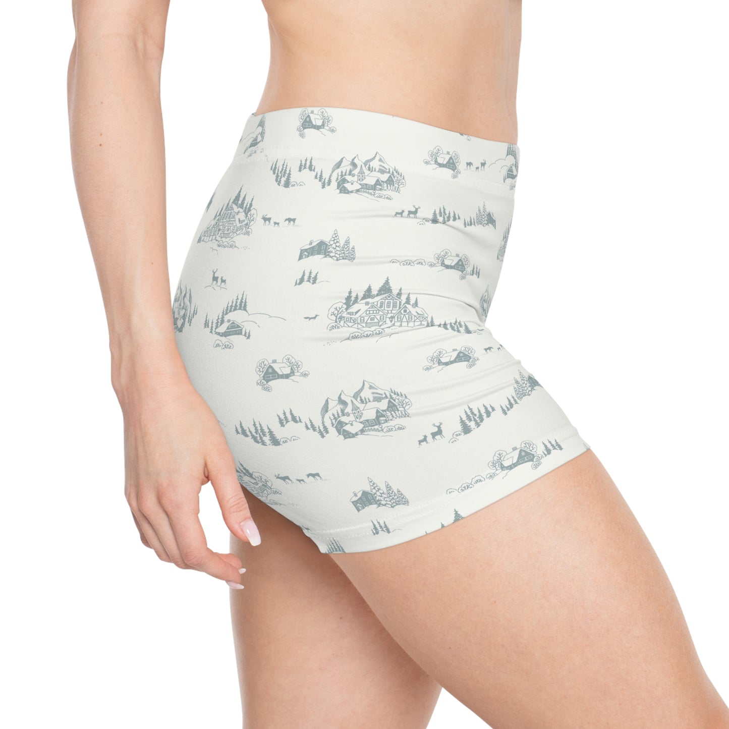 Christmas seamless pattern Women's Shorts (AOP)