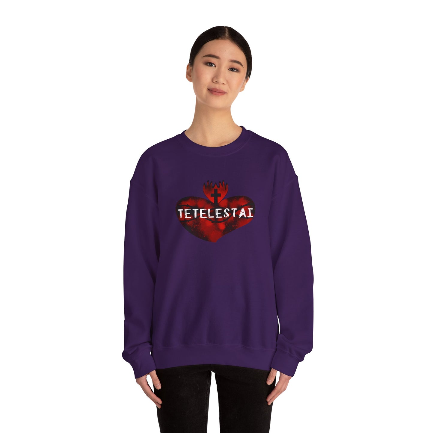Tetelestai Unisex Heavy Blend Crewneck Sweatshirt