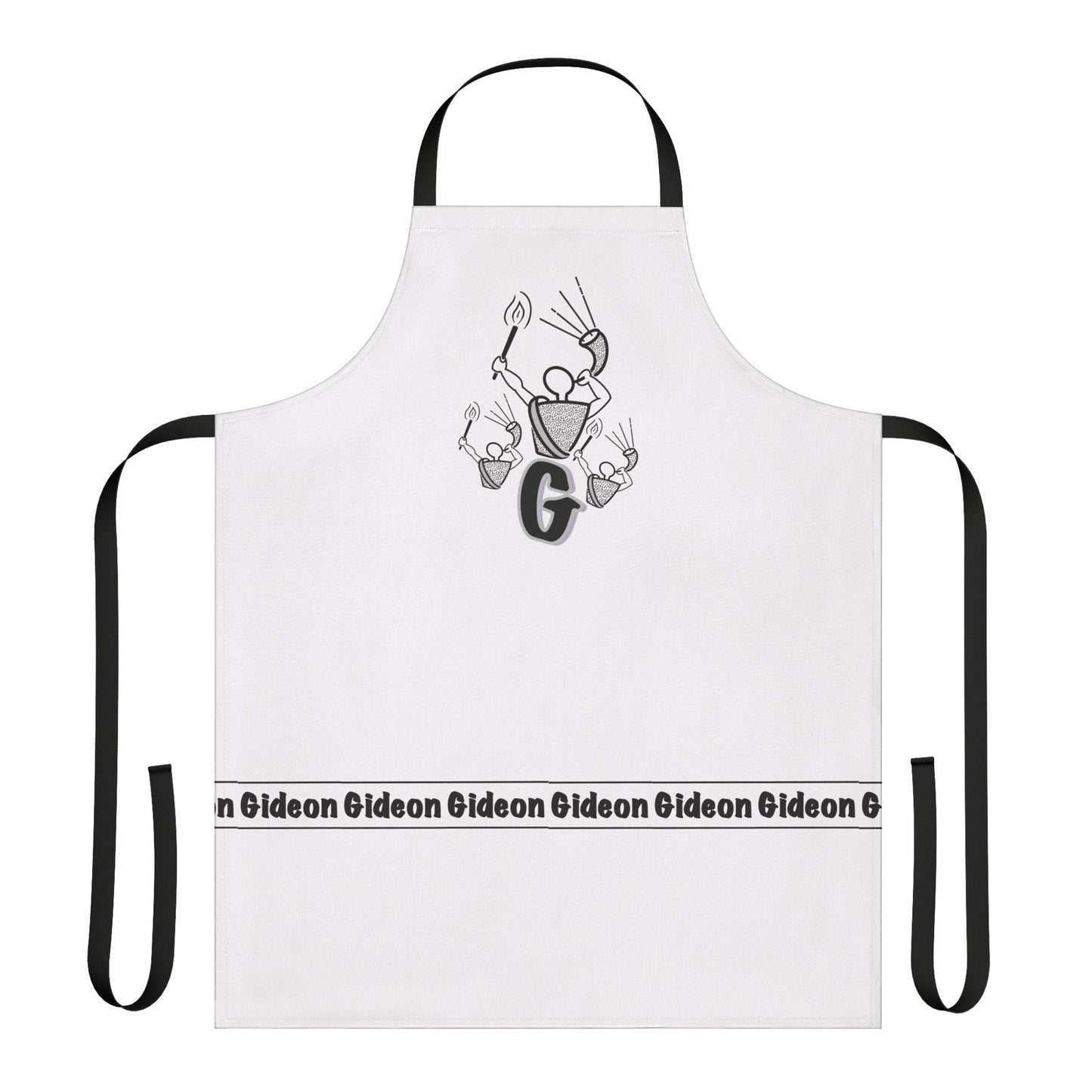 Gideon ram horn n torch art Apron, 5-Color Straps (AOP)