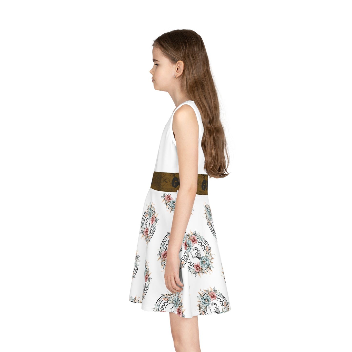 Girls' Sleeveless Sundress (AOP)