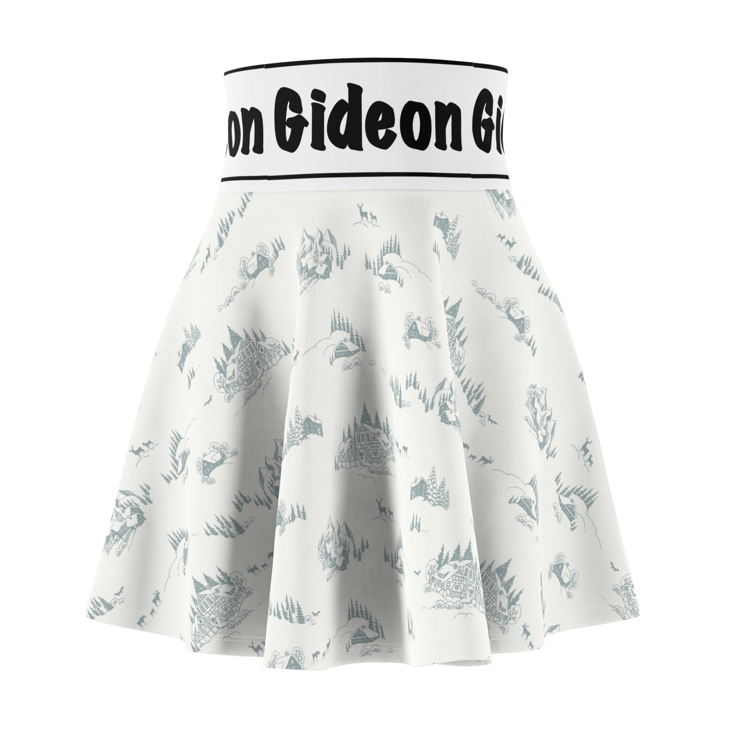 Cozy House Women's Skater Skirt (AOP)