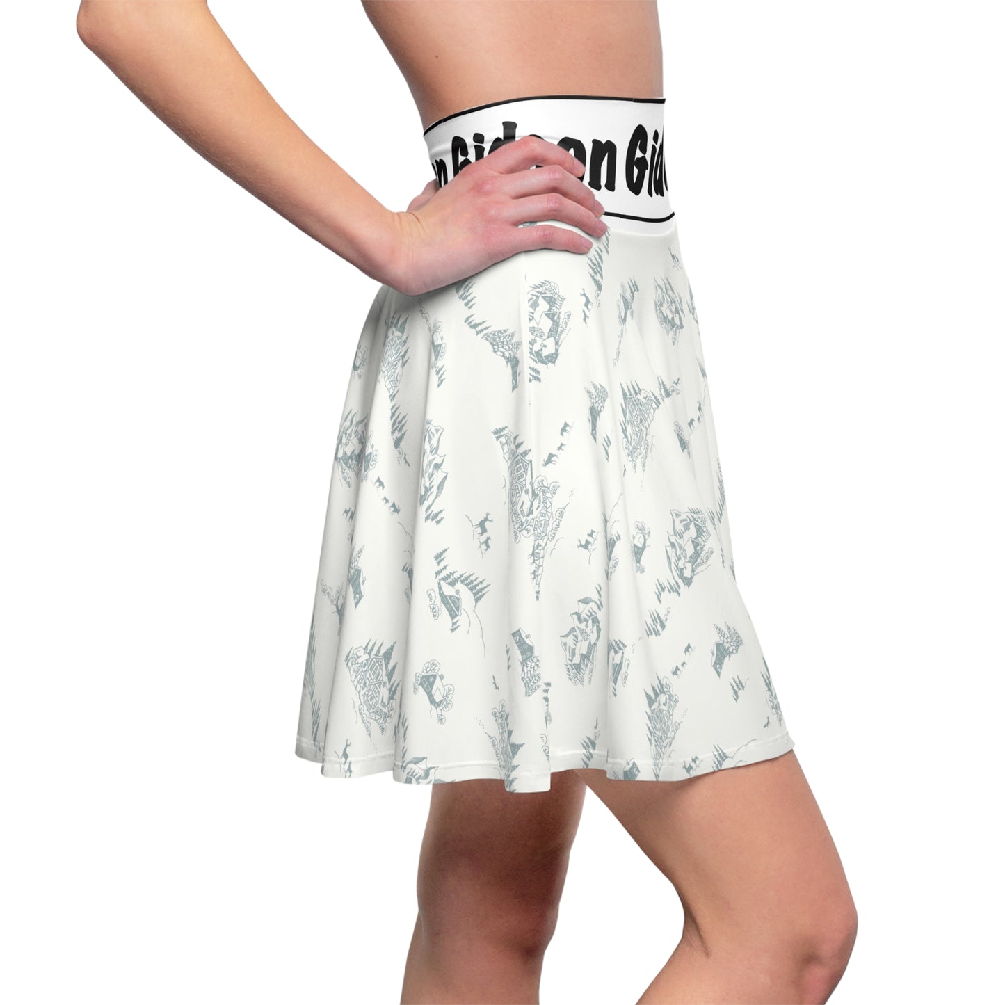 Cozy House Women's Skater Skirt (AOP)