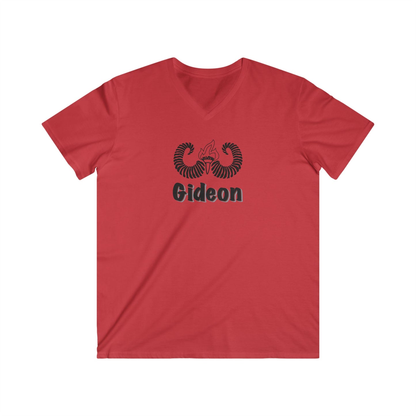 Gideon Men's Fitted V-Neck Short Sleeve Tee