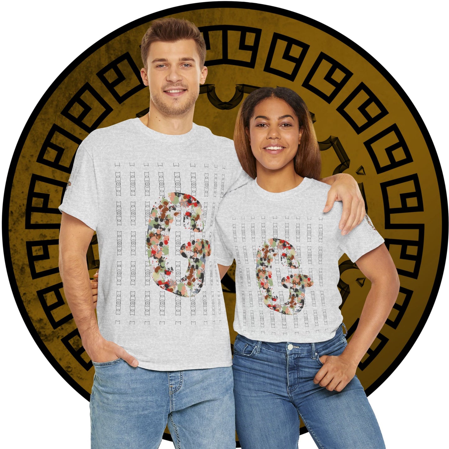 Design G colourful Unisex Heavy Cotton Tee