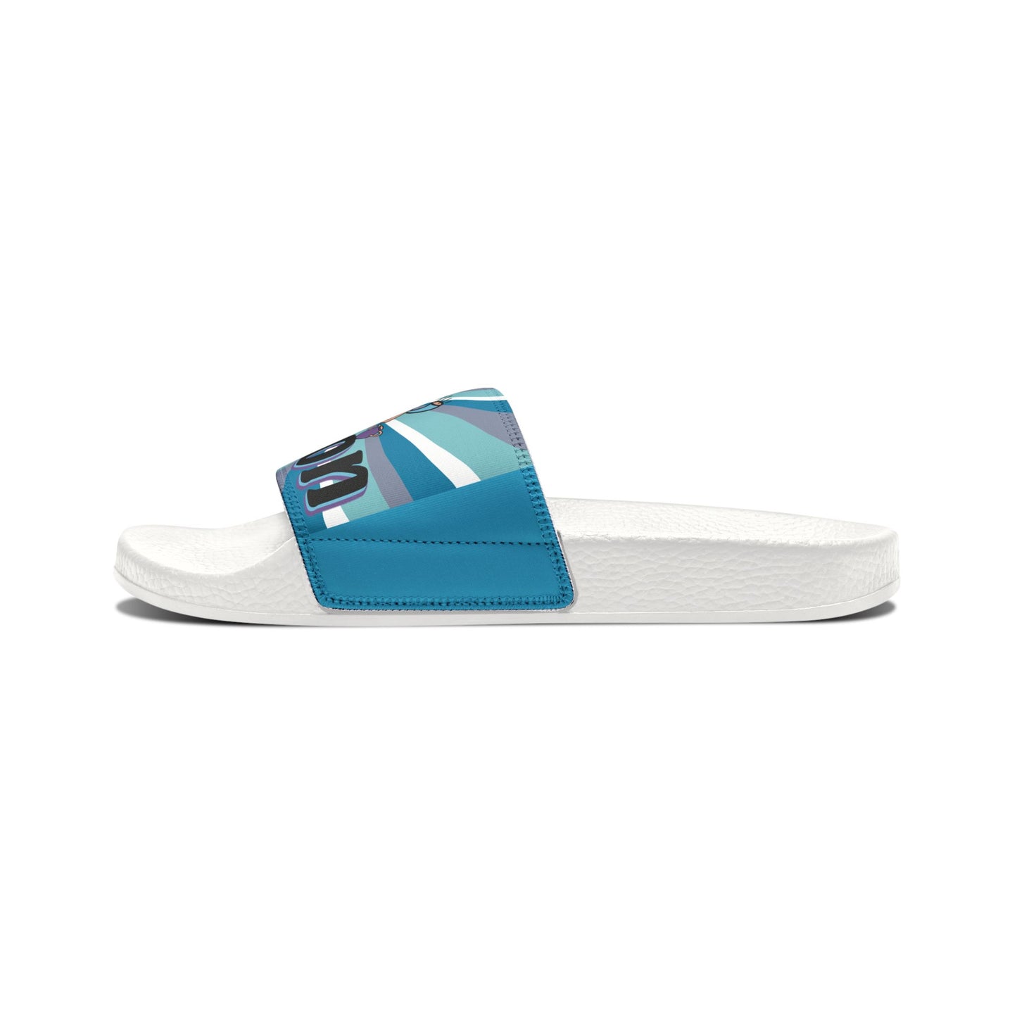 Gideon colourful artwork Youth Removable-Strap Sandals
